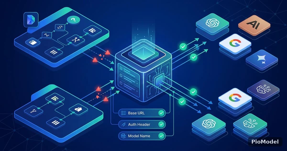 Dify / n8n 接入 PioModel 网关:AI Agent 工作流节点配置与鉴权排查指南
