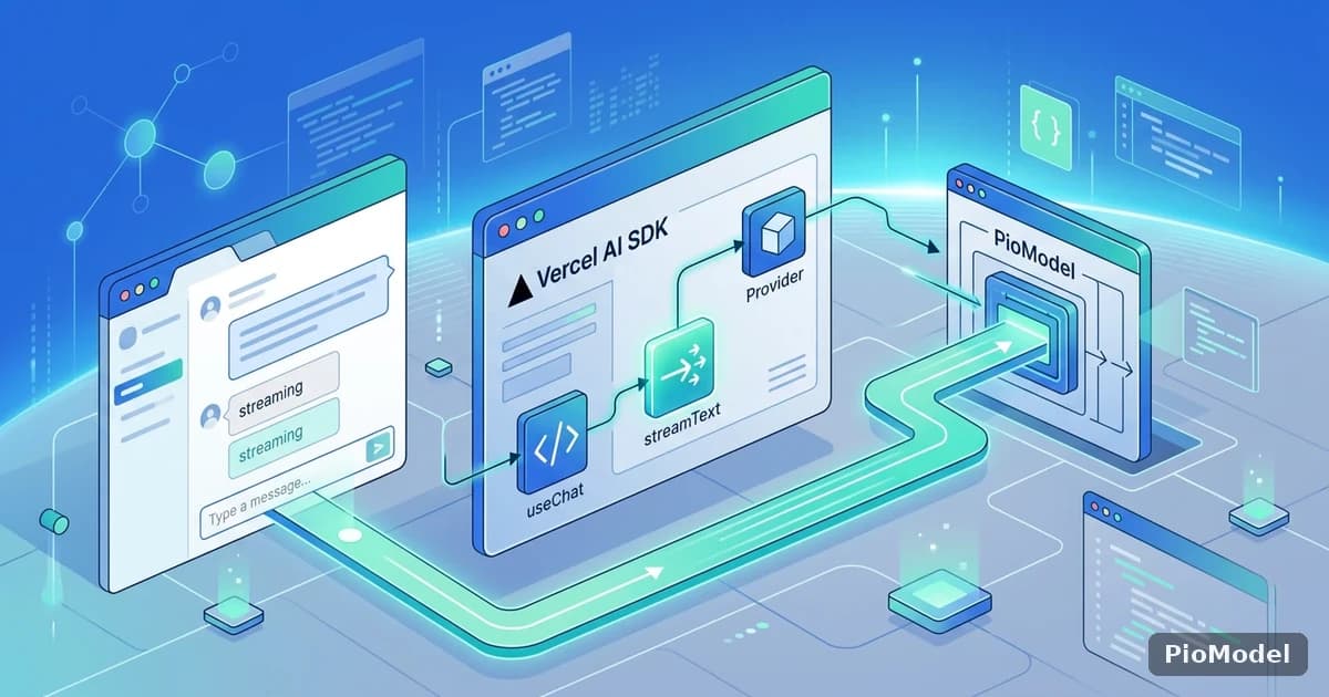 Vercel AI SDK 接入 PioModel:给 Next.js 应用加上流式 AI 对话